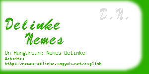 delinke nemes business card